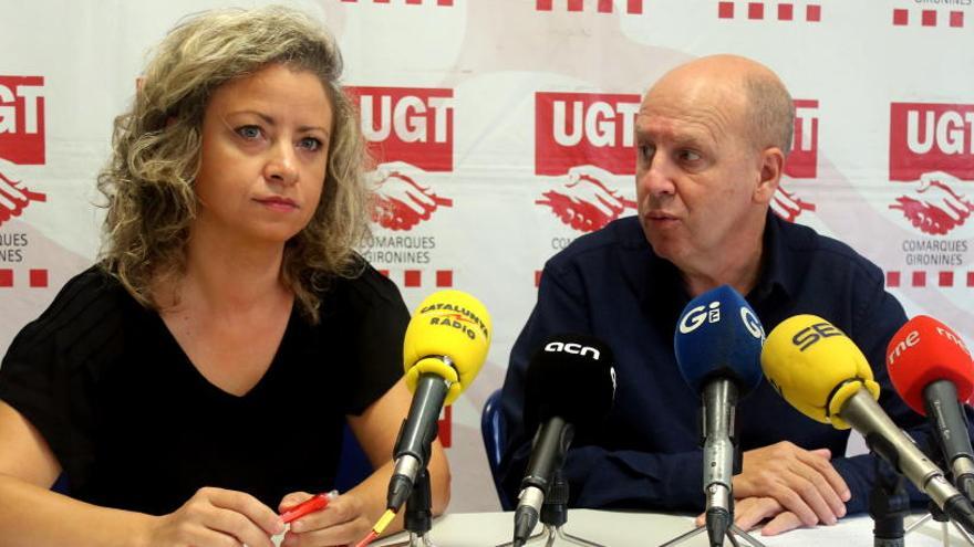 Alícia Buil i Xavier Casas, avui a Girona