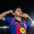 Joao Cancelo celebra un gol con el FC Barcelona