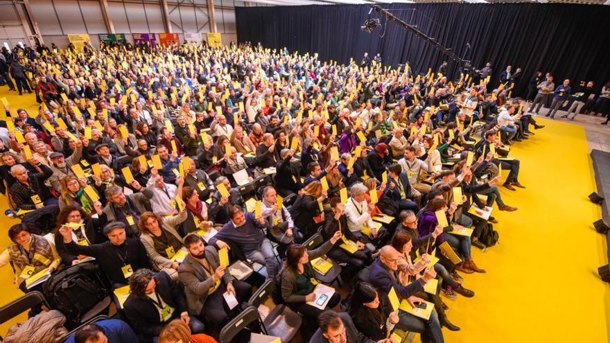 El Congrés Nacional d'ERC, en una votació