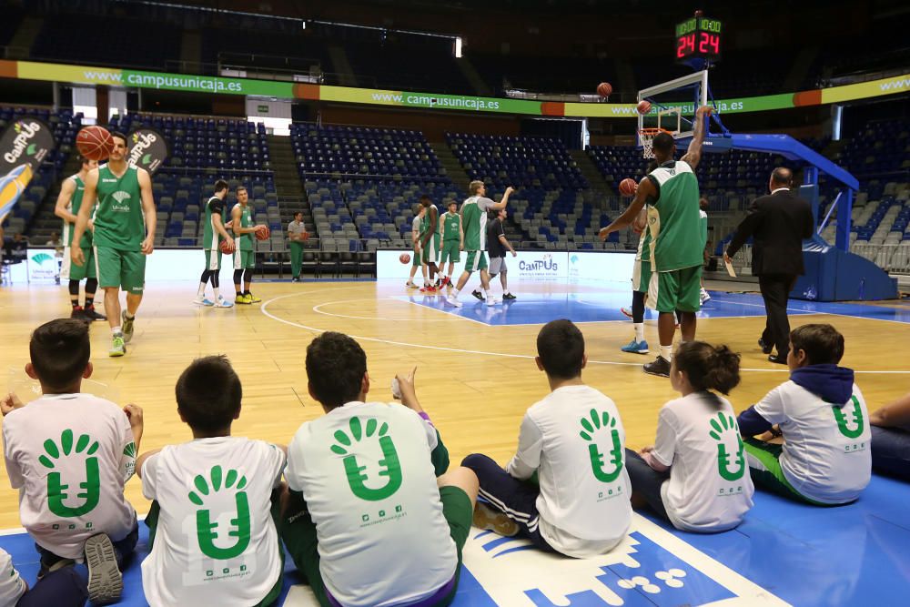 El Unicaja abre su entrenamiento al público