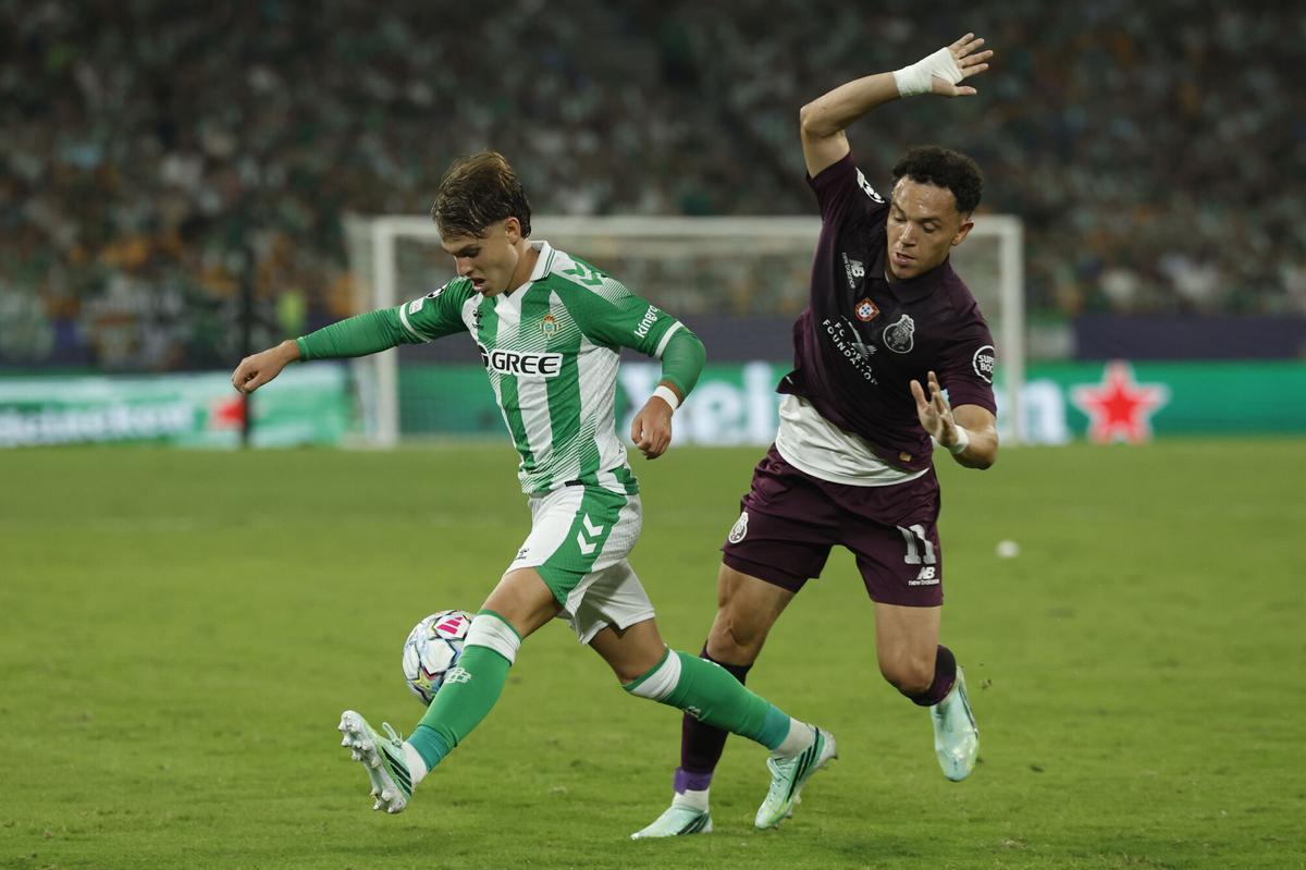 Una imagen del Real Betis - Oporto. Una imagen del Real Betis - Oporto.