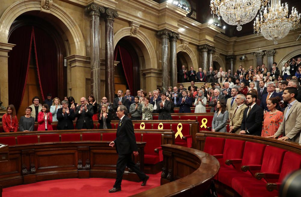 Ple d''investidura de Quim Torra