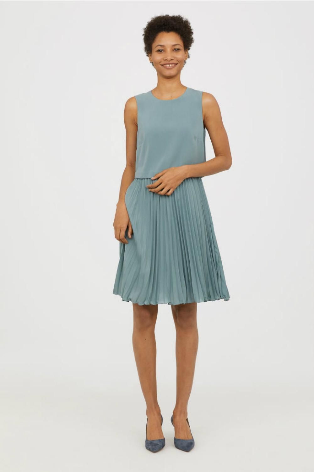 Vestido plisado, de H&M