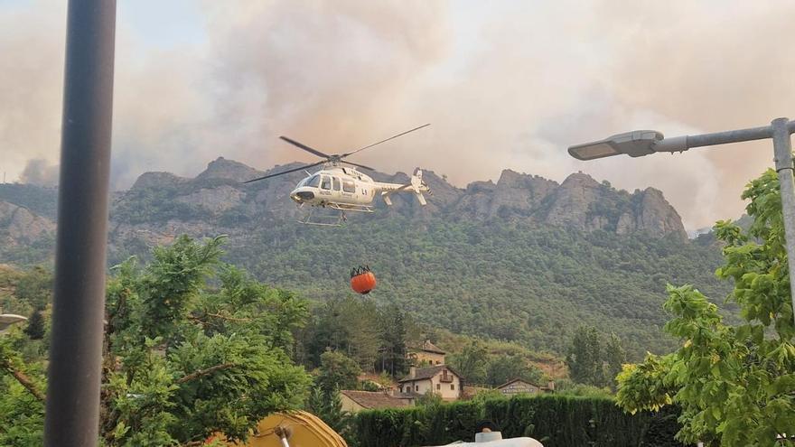 Operativa en Binacua con quema controlada por parte de la UME