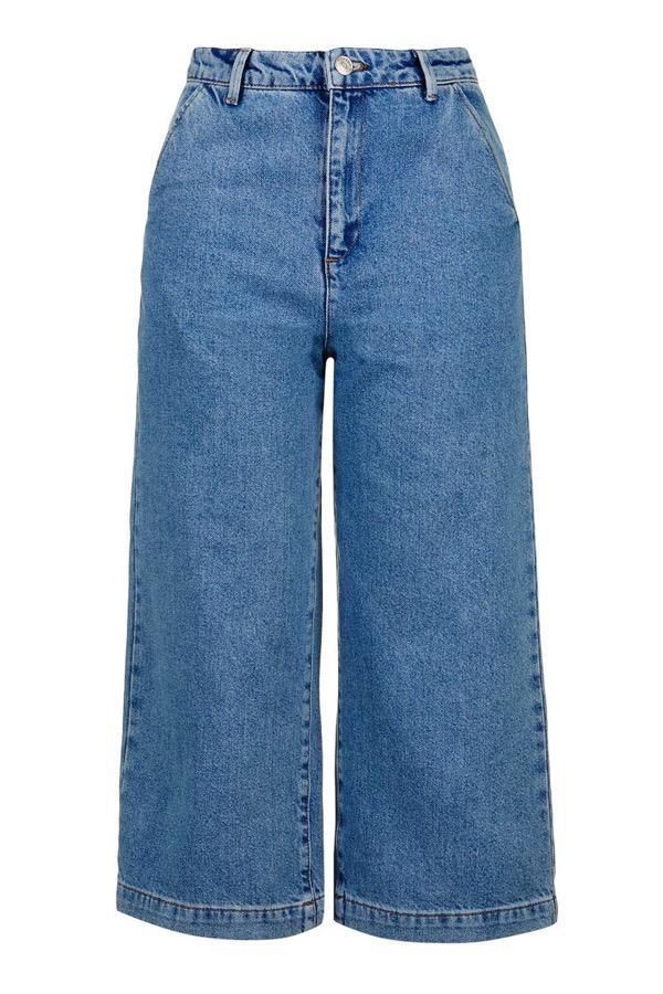 Todas llevan denim, pantalón 'culotte'.