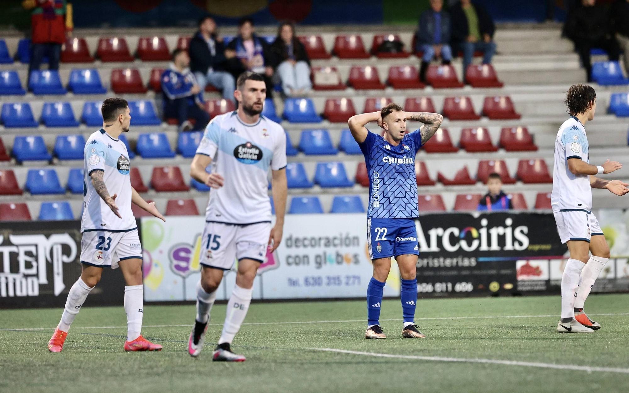 Así fue el partido entre el Covadonga y el Deportivo de La Coruña