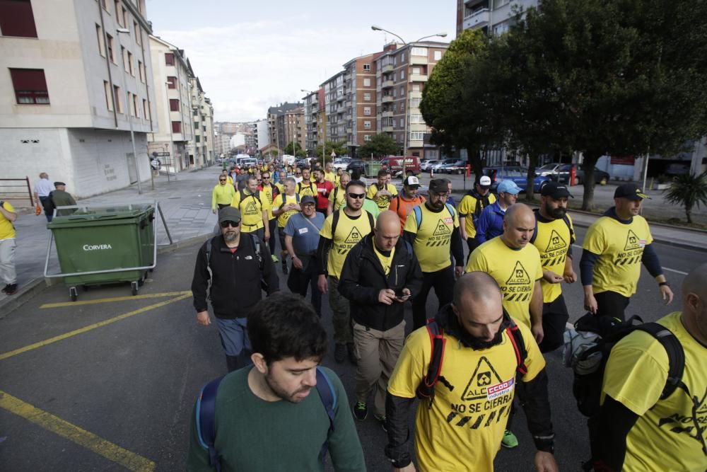 La "marcha del aluminio" de los trabajadores de Alcoa: Primera etapa