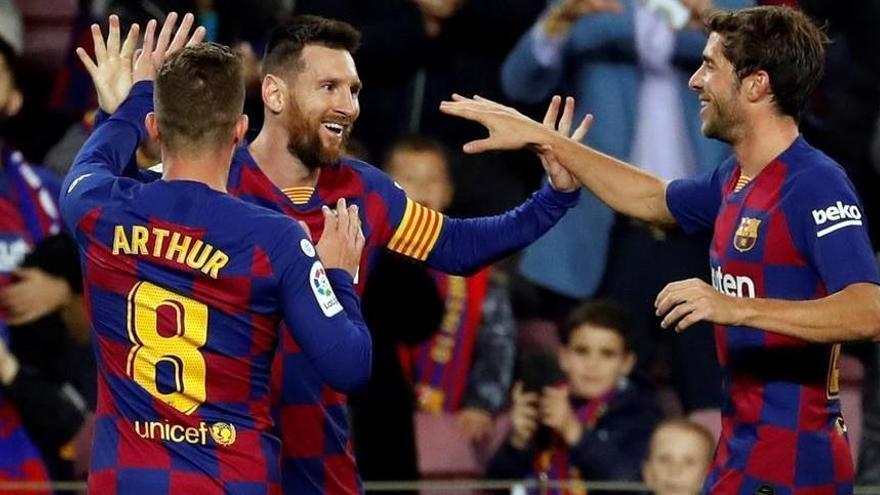 Triplete de Messi a balón parado (4-1)