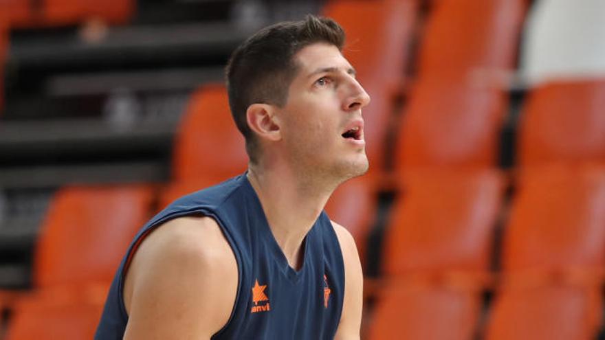 Damjan Rudez, durante un entrenamiento.