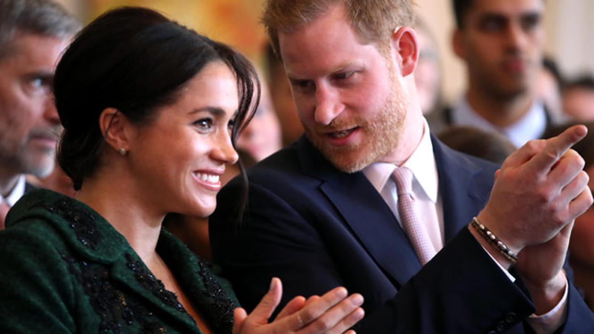 Meghan Markle y el príncipe Harry, en la Casa de Canadá de Londres
