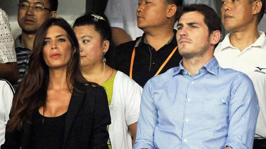 Iker Casillas, junto a Sara Carbonero.