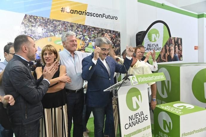 Noche electoral en Nueva Canarias, con euforia por los buenos resultados