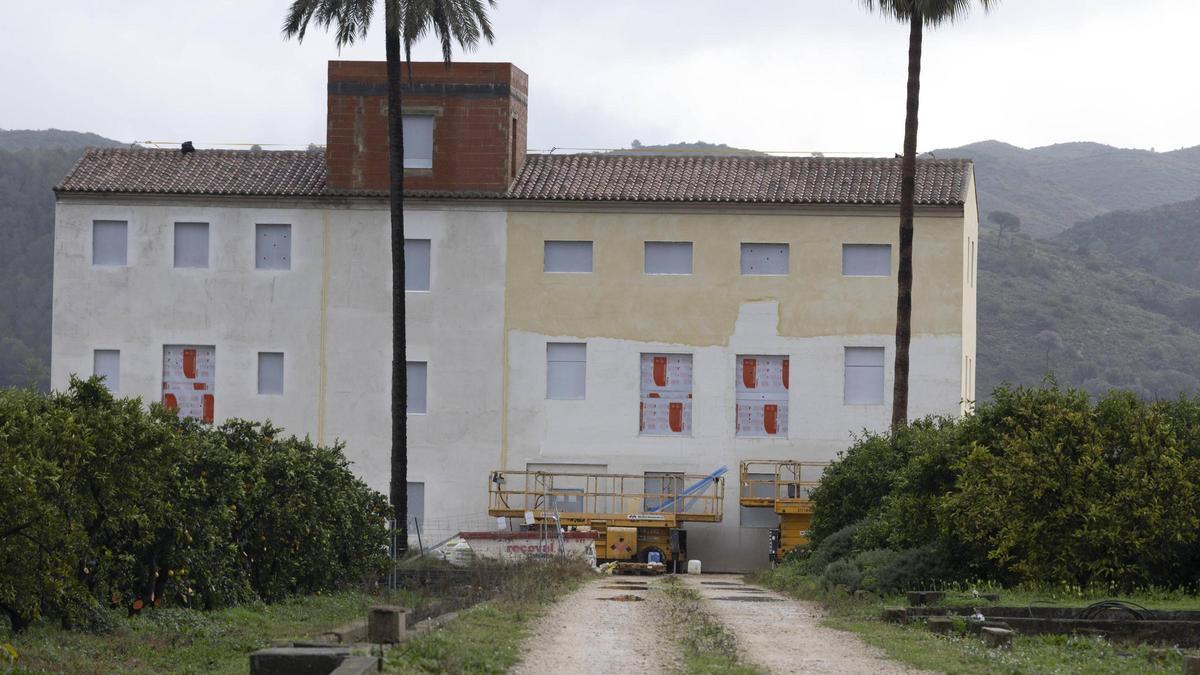 Obras de consolidación de l’Hort del Mirador de Carcaixent.