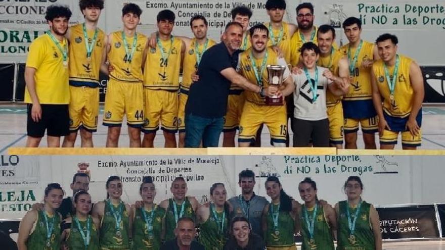 ADC y Al-Qázeres Verde ganan el Trofeo Diputación de Cáceres de baloncesto