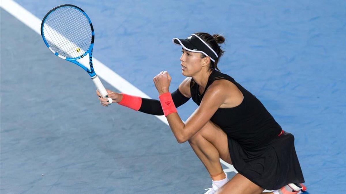 Muguruza en el torneo de Hong Kong