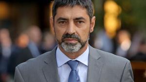 El major Trapero i els presidents de l’ANC i Òmnium, Jordi Sànchez i Jordi Cuixart, abandonen l’Audiència