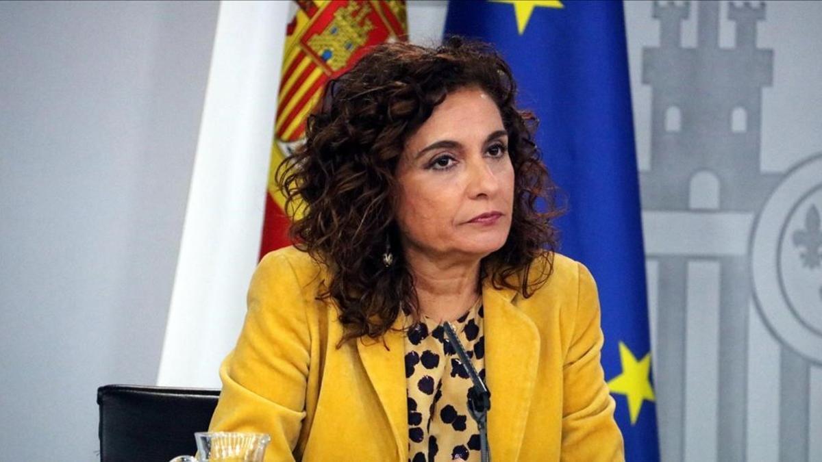 La ministra de Hacienda, María Jesús Montero.