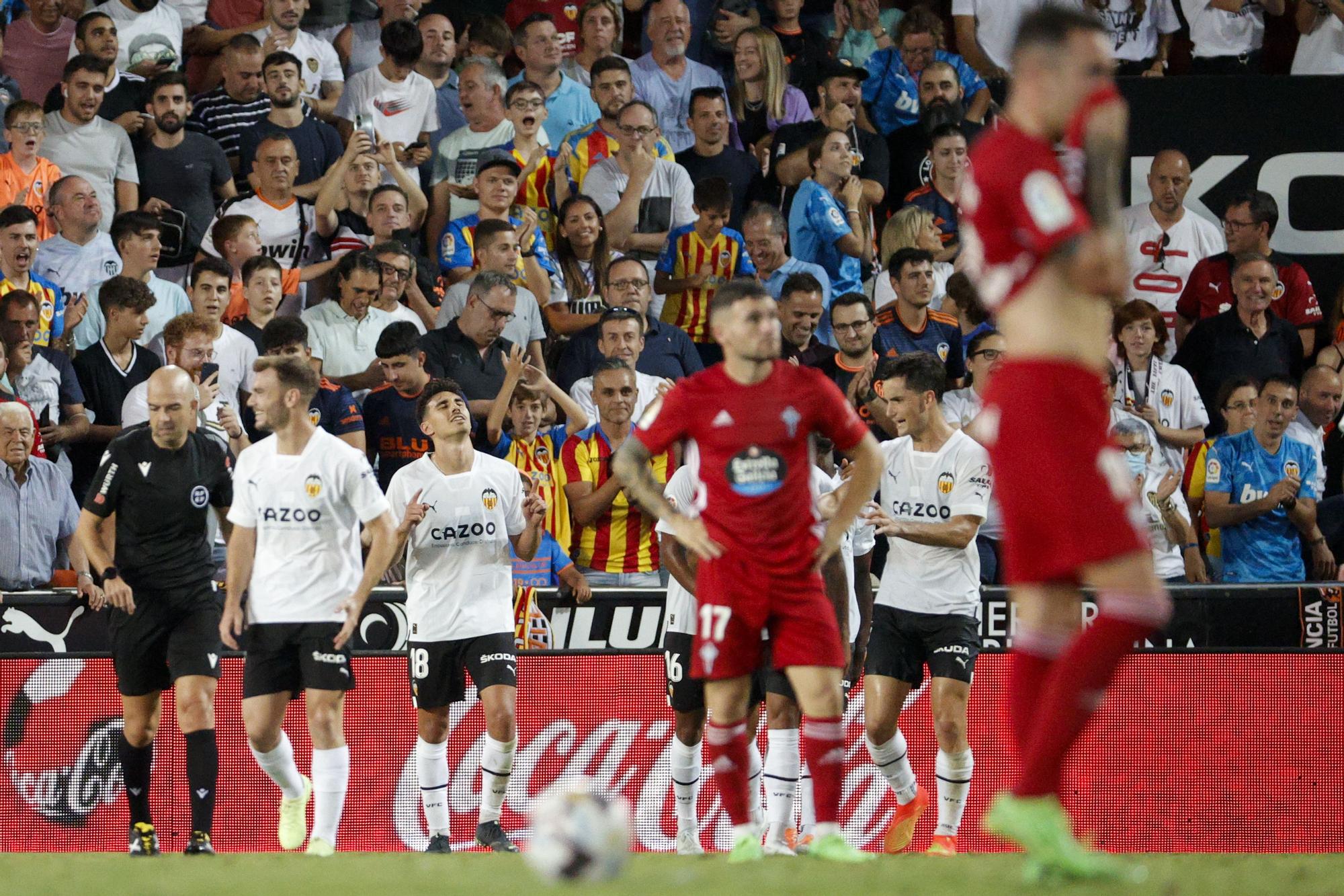 Tristeza céltica tras un gol del Valencia.