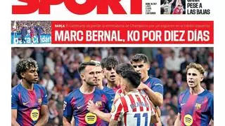 La portada de SPORT de hoy lunes, 6 de abril de 2026