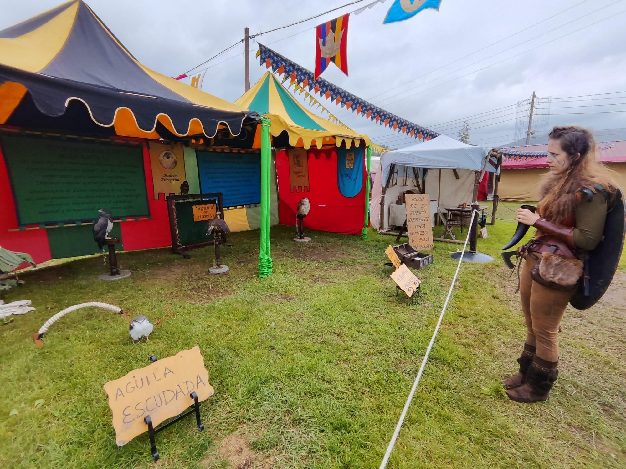 Todo listo para la gran cena y torneo medieval de Llanera