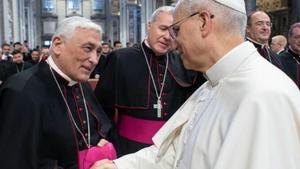 Rafael Zornoza saluda al Papa León XIV.