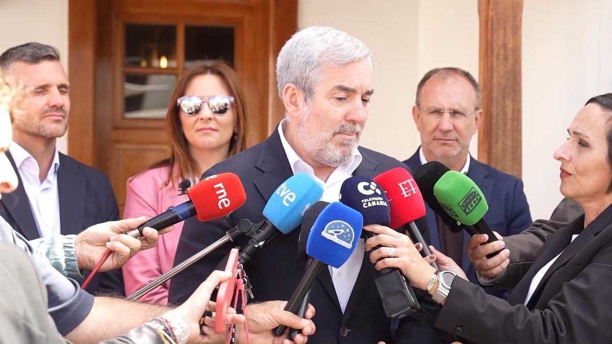 Clavijo ve una "muy buena noticia" el acuerdo sobre pensiones entre su Ejecutivo y el Gobierno