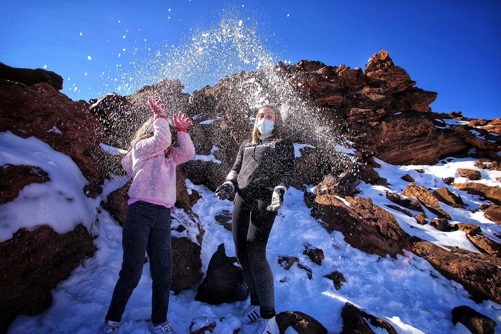 Jornada de nieve en El Teide