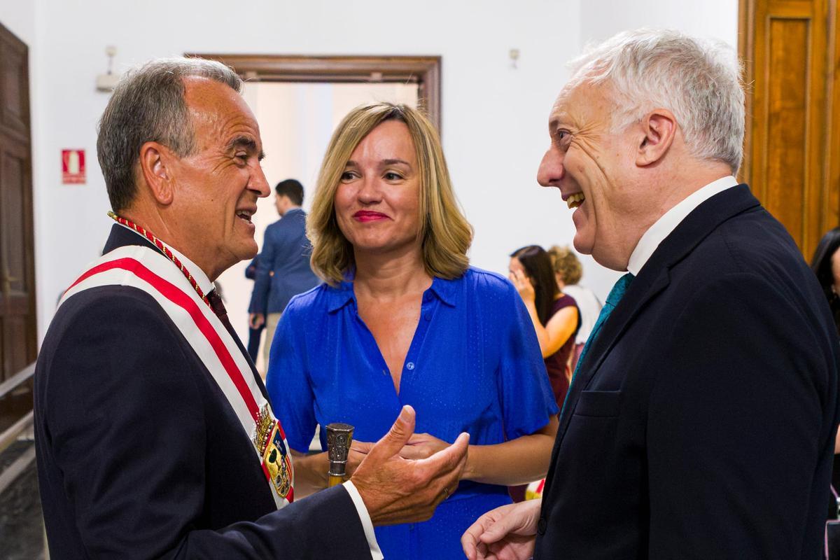 Sánchez Quero, Pilar Alegría y Octavio López.
