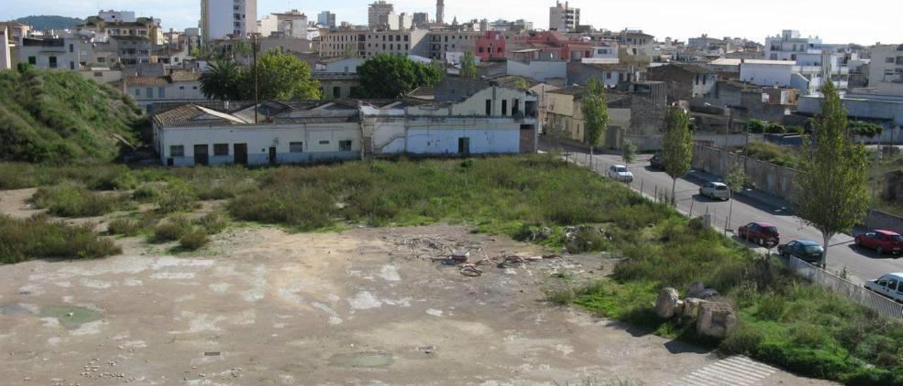 Vista panorámica del solar donde hasta hace una década estuvo la principal fábrica de Majórica.