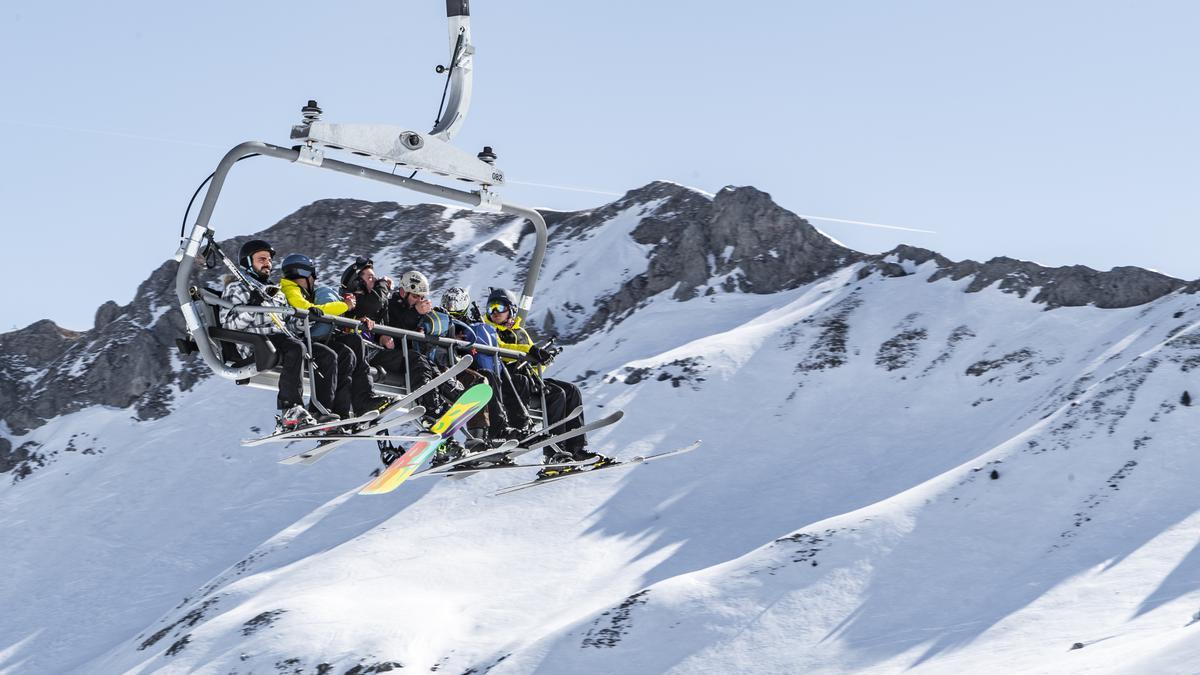 Un telesilla en Formigal.