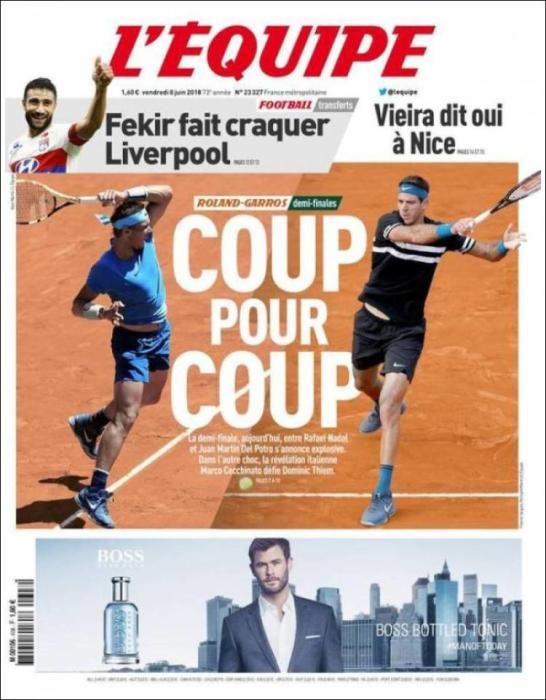 Portada L'ÉQUIPE viernes 8 de junio de 2018