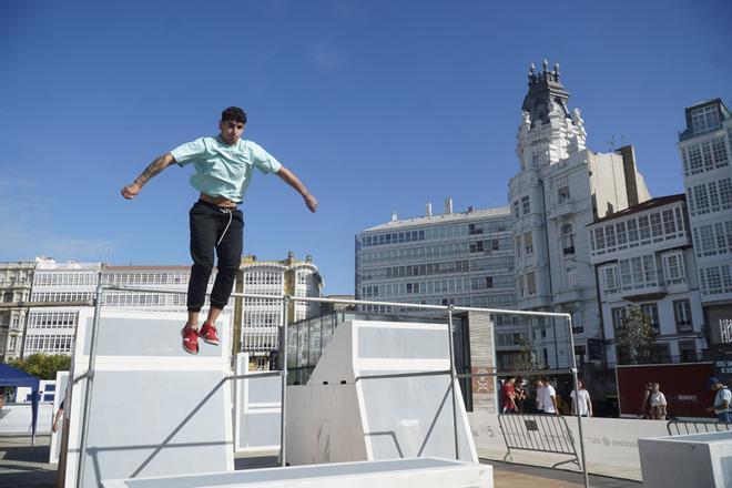 Entrenamientos de parkour en GRAVITEO A Coruña Xacobeo