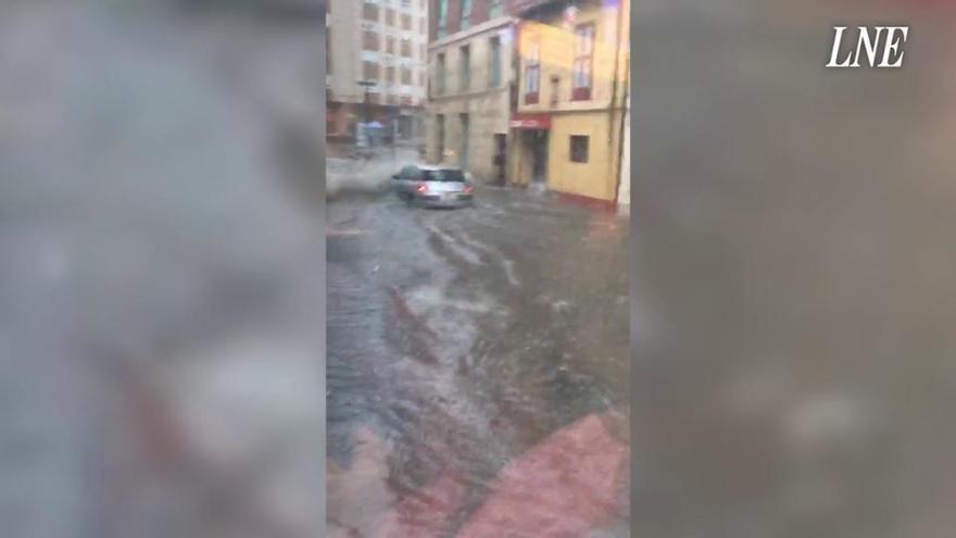 Inundación en Pola de Siero