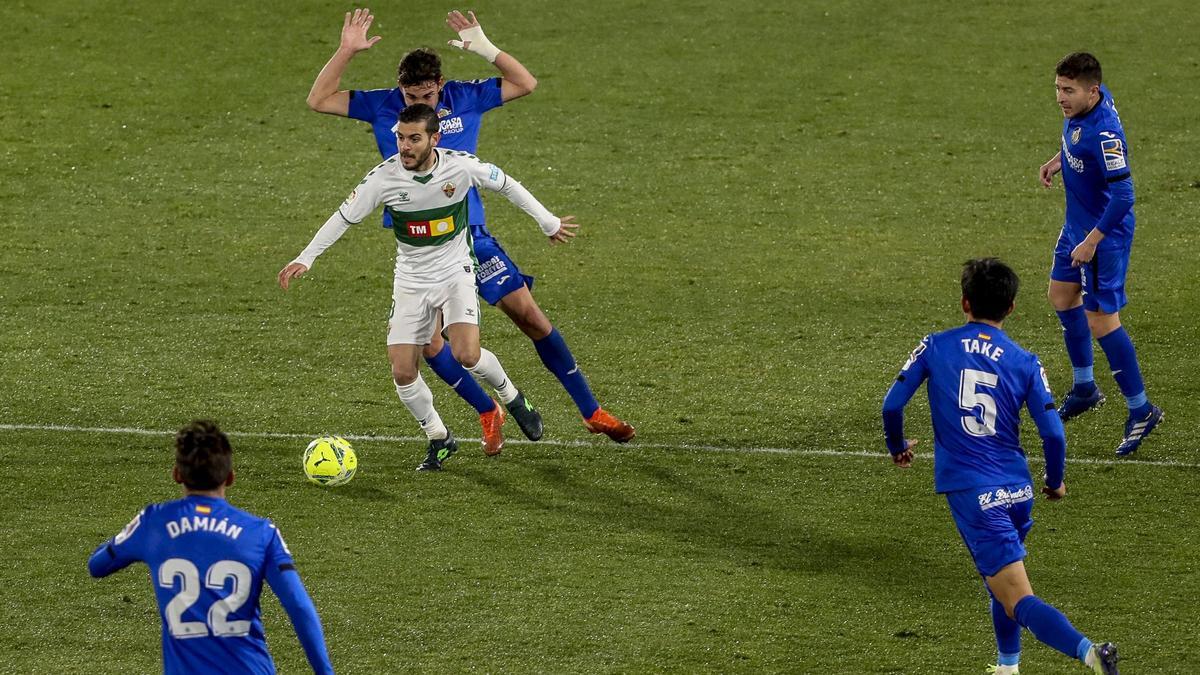 Elche 1 - Getafe 3: El Elche se desangra