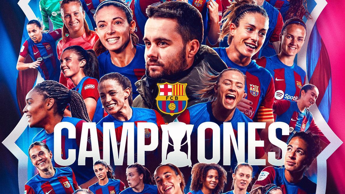 El Barça femenino se ha proclamado campeón de la Liga F