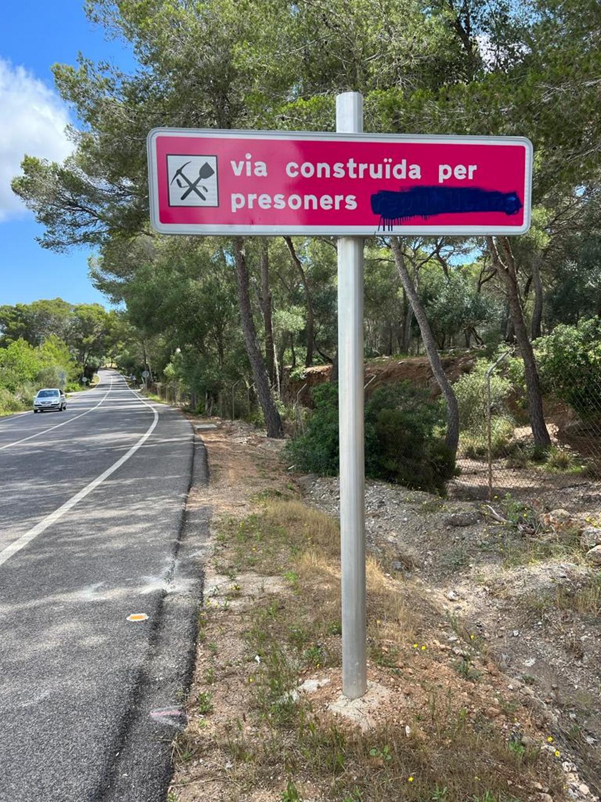 Todas las indicadores del sudeste de Mallorca han sido vandalizados