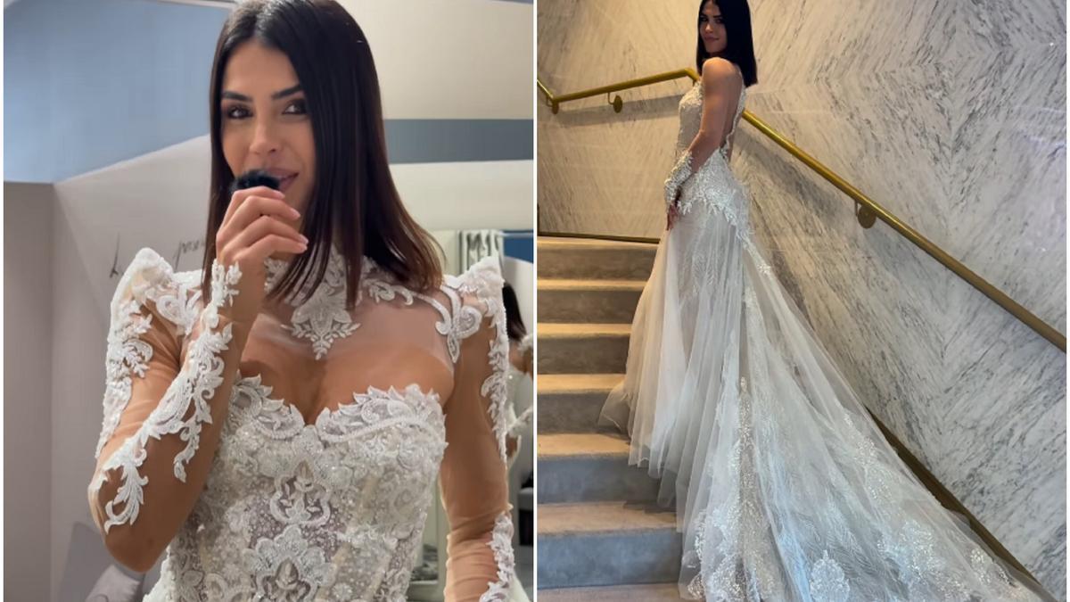 Sofía Suscun vestida de novia.