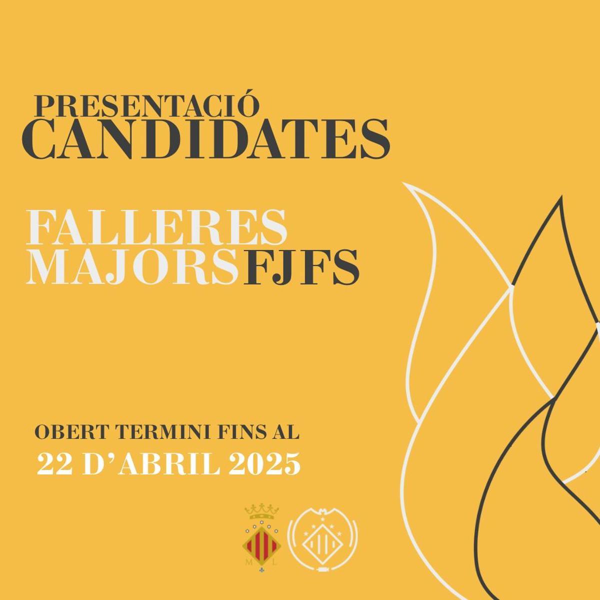 Cartel anunciador candidatas