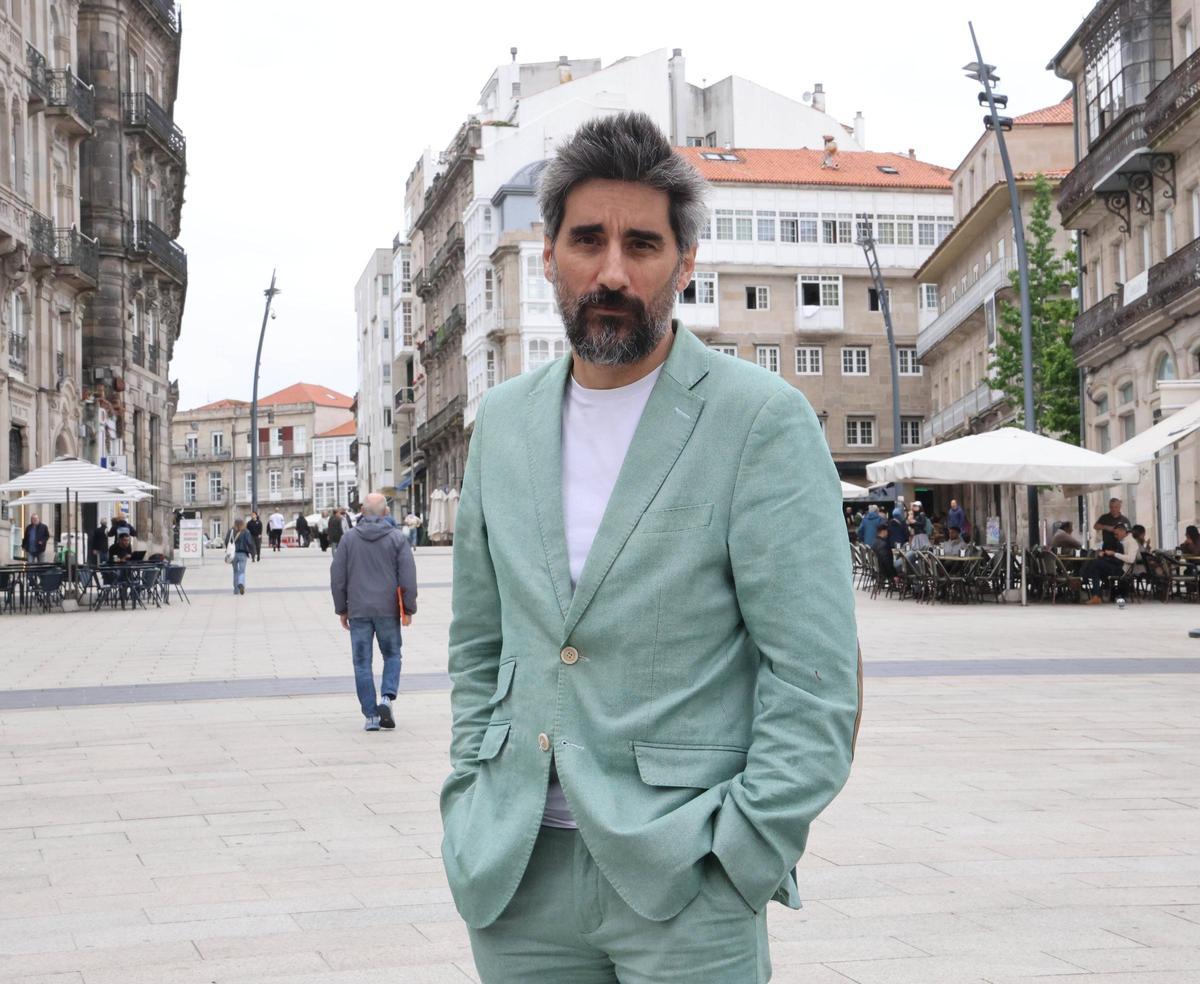 Manel Loureiro, en Vigo.
