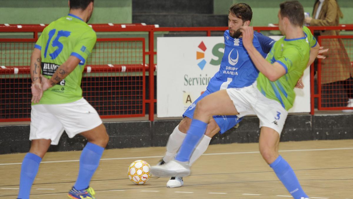 Julio, en un partido en el Coto Ferreiro.