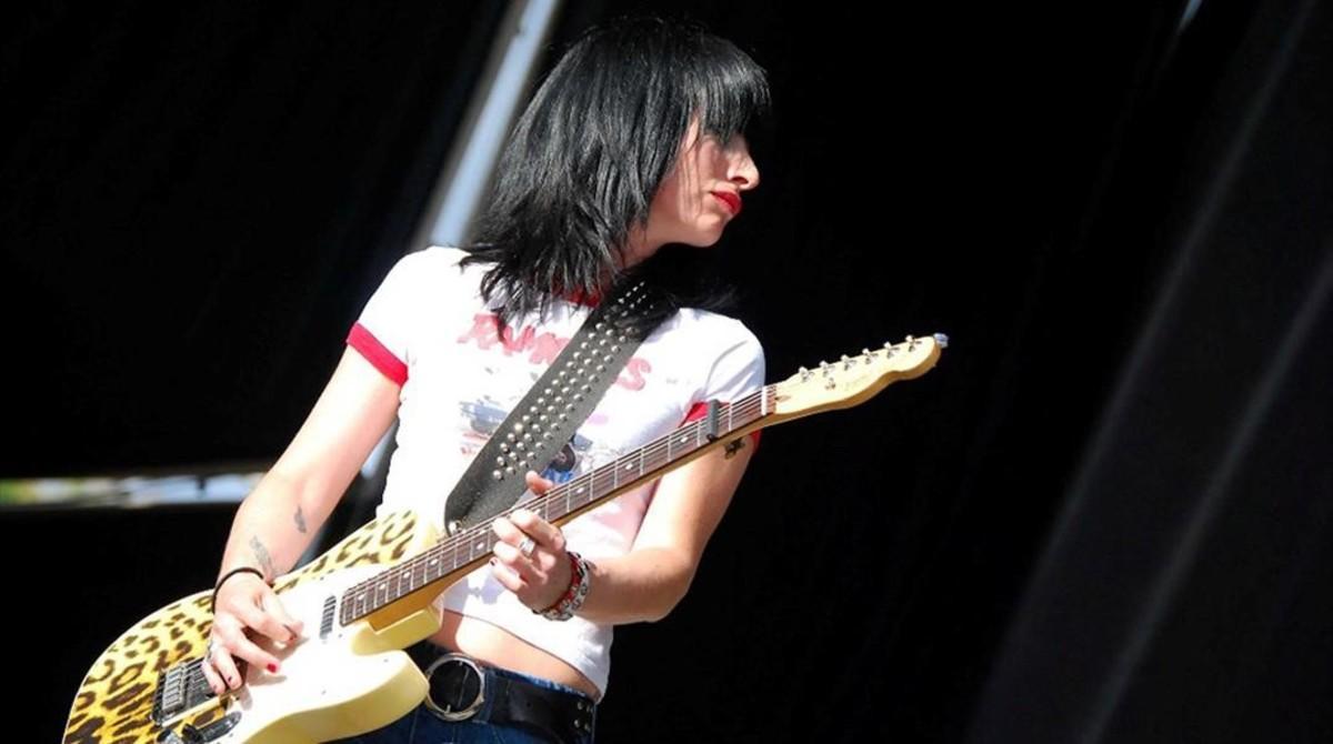 Patrizia Escoin, en un concierto de su trío Lula. Patrizia Escoin, en un concierto de su trío Lula.