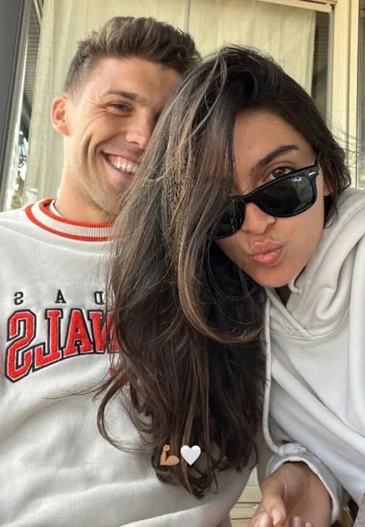 Lucía Rivera y su novio Nacho Méndez