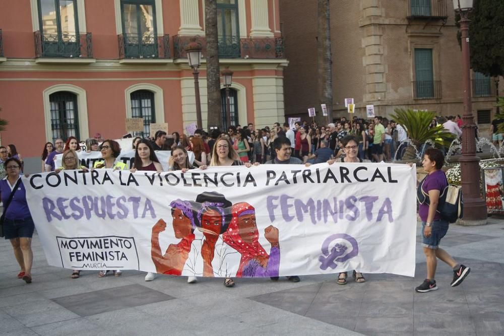 Protesta en Murcia contra la excarcelación de La Manada