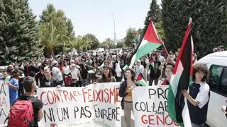 Más de un centenar de estudiantes protestan ante el rectorado de la UIB para exigir "una condena pública del genocidio en Palestina"