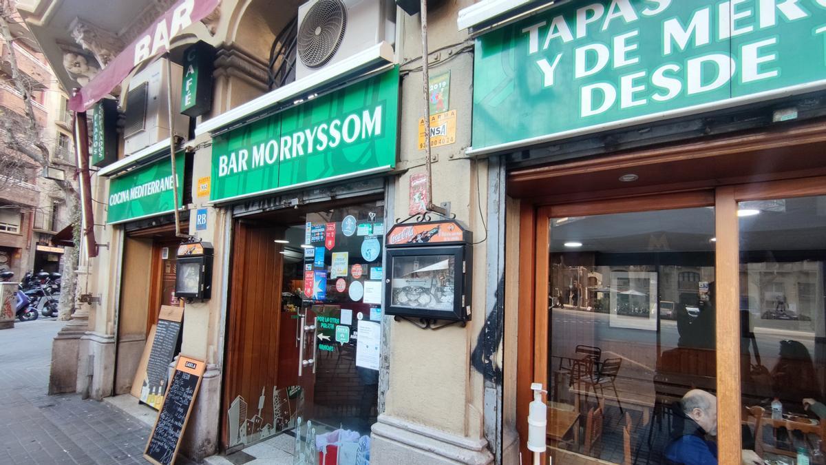 La entrada de Bar Morrysom.