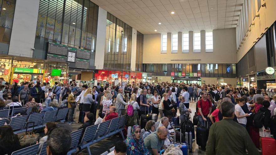 VÍDEO | Estación de Santa Justa este martes