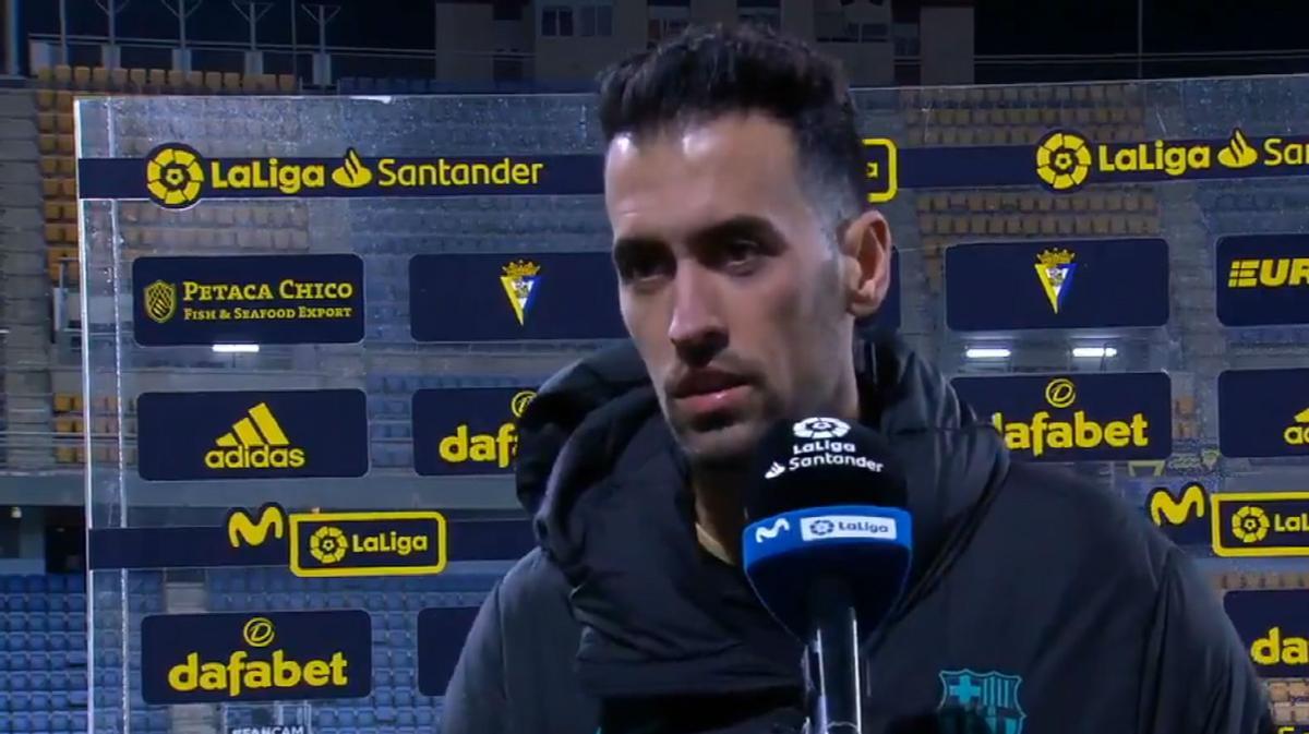 Busquets: Los errores individuales puntuales nos están costando muchos puntos