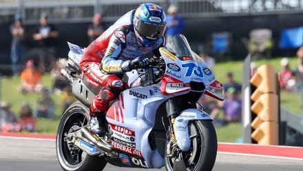 Álex Marquez , en acción con la Ducati de Gresini