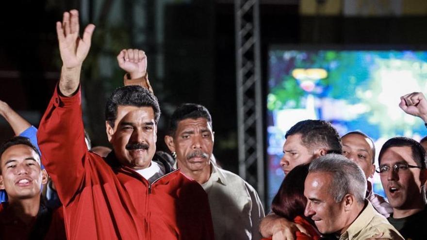 Maduro celebra la victoria.