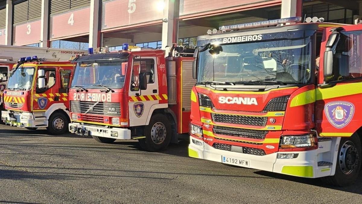 Camiones de Bomberos del parque de Silleda.